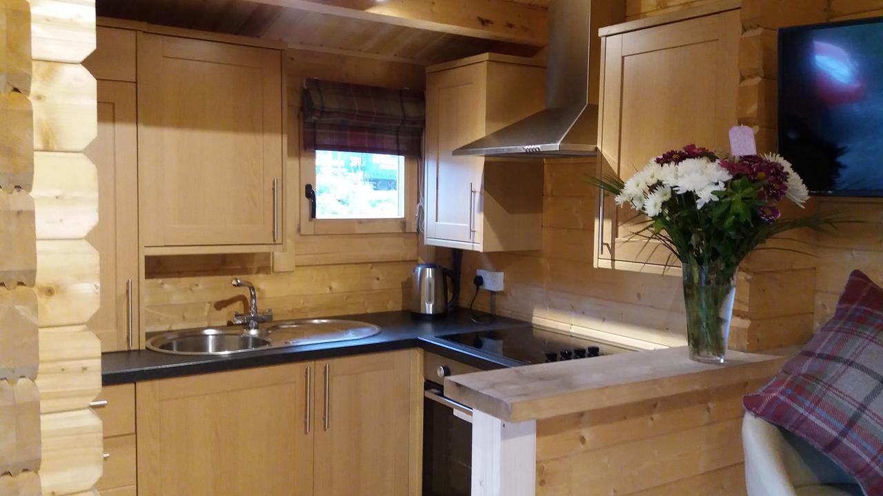 Lochinvar - Highland Log Cabin With Private Hot Tub エイドリー エクステリア 写真